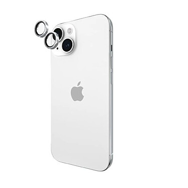 Avis CASE MATE Verre de protection caméra pour iPhone 15/15 Plus avec Anneau en Aluminium Twinkle Argent