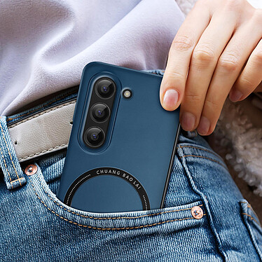 Acheter Avizar Coque MagSafe pour Samsung Galaxy Z Fold 5 Rigide Design Fin  Bleu Nuit