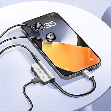 Avis LinQ Câble adaptateur Charge + Audio pour iPhone Argent