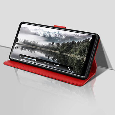 Acheter Avizar Étui Sony Xperia L4 Porte-carte Support Vidéo Dragonne Amovible Rouge