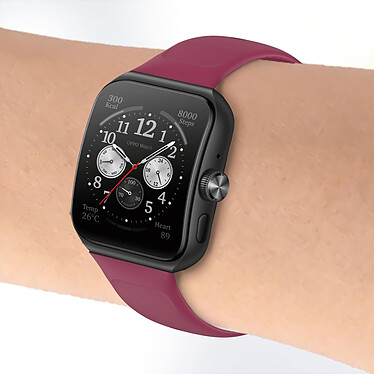 Avis Avizar Bracelet pour Oppo Watch 3 Pro Silicone Soft-Touch Sange à Trous  bordeaux