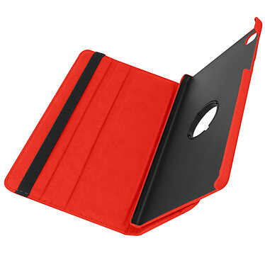 Avizar Housse Samsung Tab A7 Lite Clapet Support Rotatif 360° Portait / Paysage Rouge