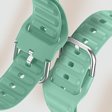Avis Avizar Bracelet pour Apple Watch 41mm et 40mm et 28mm Silicone Ajustable Fermoir Ardillon  Turquoise