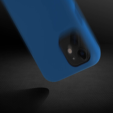 Acheter Avizar Coque iPhone 11 Silicone Semi-rigide Mat Finition Soft Touch Bleu foncé