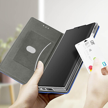 Acheter Avizar Étui pour Samsung Galaxy S23 Ultra Tissu Porte carte Support Vidéo  bleu