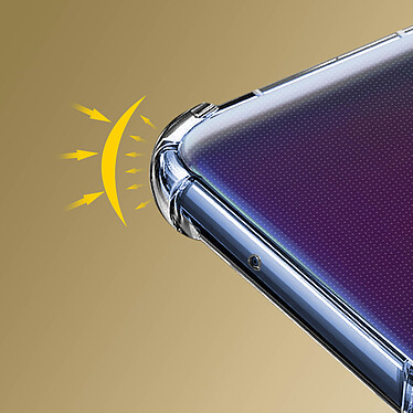 Acheter Avizar Coque Samsung Galaxy A40 Silicone Flexible Coins Bumper Transparent