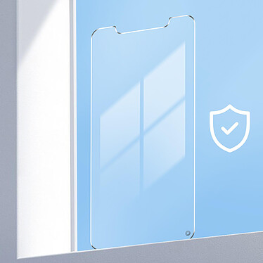 Force Glass Verre Trempé pour iPhone XS Max et 11 Pro Max Anti-lumière bleue Garantie à vie pas cher
