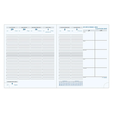 EXACOMPTA Recharge semainier de bureau Horizons 22 225x185 mm