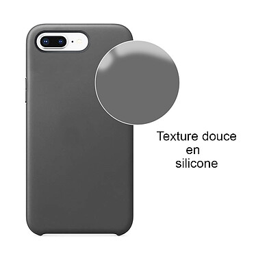 Acheter LaCoqueFrançaise Coque iPhone 7 Plus /8 Plus Grise Anthracite Silicone liquide Toucher Doux Housse Antichocs