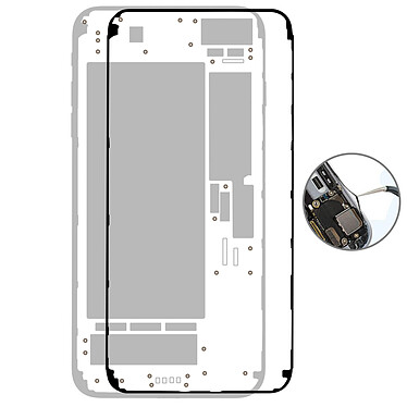 Avizar Adhésif de remplacement écran LCD iPhone 7 Sticker autocollant bleu pas cher