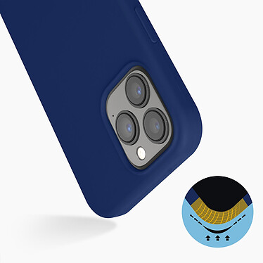 Avis Avizar Coque iPhone 13 Pro Silicone Semi-rigide Finition Soft-touch bleu roi