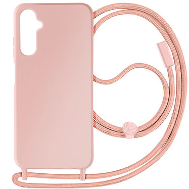 Avizar Coque Cordon pour Samsung Galaxy A05S Semi-Rigide Rose Poudré