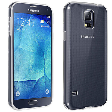 Avizar Coque pour Samsung Galaxy S5 / S5 New Silicone Souple Ultra-Fin Transparent