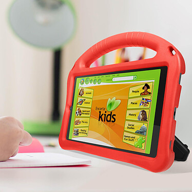 Avis Avizar Coque pour Lenovo Tab M8 Gen 4, Rouge  pour Enfant avec Poignée de Transport