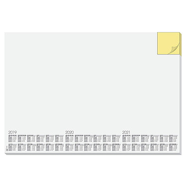 SIGEL Sous-main bloc papier 'Mémo', 595 x 410 mm Blanc