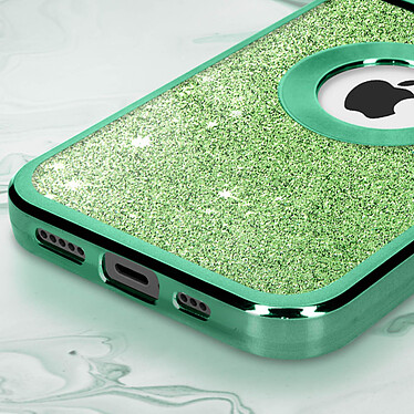 Acheter Avizar Coque pour iPhone 11 Pro Max Paillette Amovible Silicone Gel  Vert