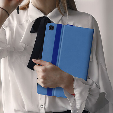 Acheter Avizar Housse Galaxy Tab A7 10.4 2020 Cuir Satiné Porte cartes Fonction Support Bleu