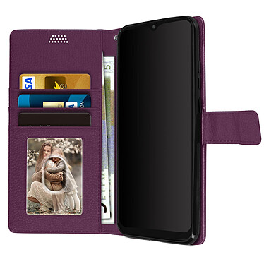 Acheter Avizar Housse pour Samsung Galaxy A03 Aspect Grainé Clapet Portefeuille Stand Vidéo  violet