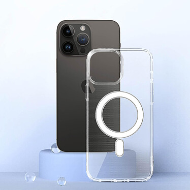 Acheter Avizar Coque pour iPhone 14 Pro Bi-matière Antichoc Compatible MagSafe  Transparent