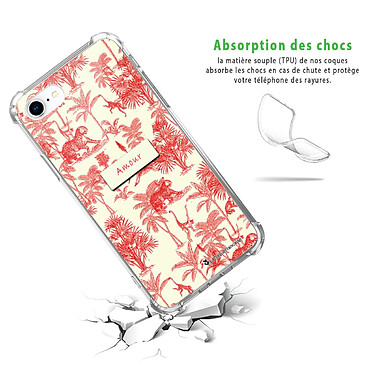 Avis LaCoqueFrançaise Coque iPhone 7/8/ iPhone SE 2020 Silicone antichocs Solides coins renforcés  transparente Motif Botanic Amour