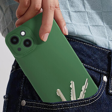 Avis Avizar Coque pour iPhone 14 Silicone Mat Protection Caméra Vert