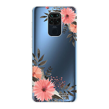 Evetane Coque Xiaomi Redmi Note 9 360 intégrale transparente Motif Fleurs roses Tendance