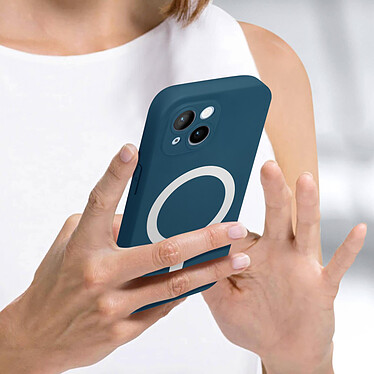 Acheter Avizar Coque pour iPhone 14 Plus Compatible Magsafe Protection Semi Rigide Soft-Touch  bleu