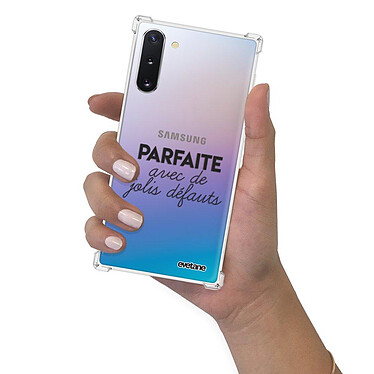 Evetane Coque Samsung Galaxy Note 10 anti-choc souple angles renforcés transparente Motif Parfaite Avec De Jolis Défauts pas cher