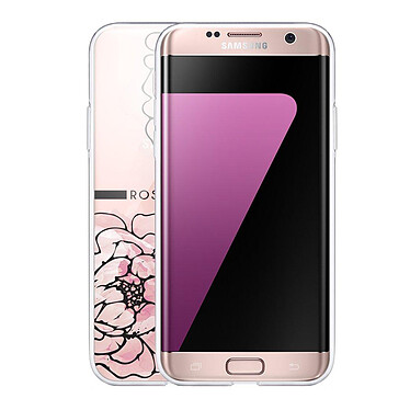 Avis LaCoqueFrançaise Coque Samsung Galaxy S7 Edge 360 intégrale transparente Motif Rose Pivoine Tendance