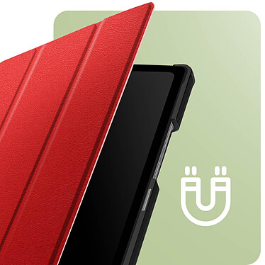 Avizar Housse pour Lenovo Tab M9 Clapet magnétique Support video / clavier Mise en Veille  Rouge pas cher