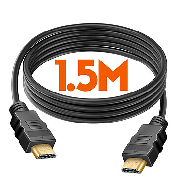 LinQ Câble HDMI vers HDMI 1.5m HD 4K Adaptateur Micro HDMI et Mini HDMI Noir pas cher