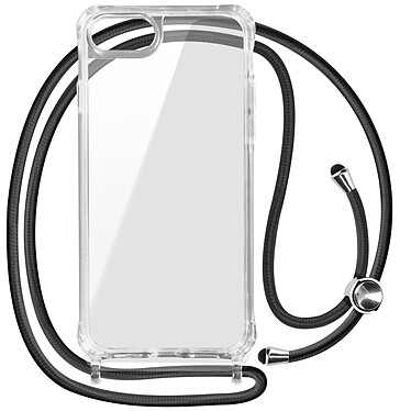 Avizar Coque Lanière pour iPhone SE 2022, 2020, 8 et 7 Rigide Bumper  Transparent