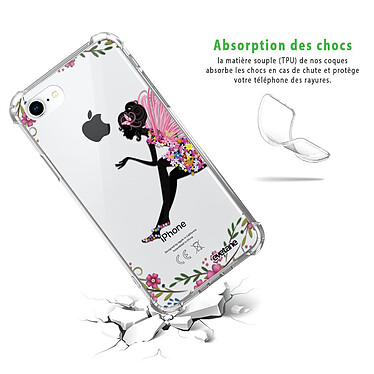 Avis Evetane Coque iPhone 7/8/ iPhone SE 2020 anti-choc souple angles renforcés transparente Motif Fée Fleurale