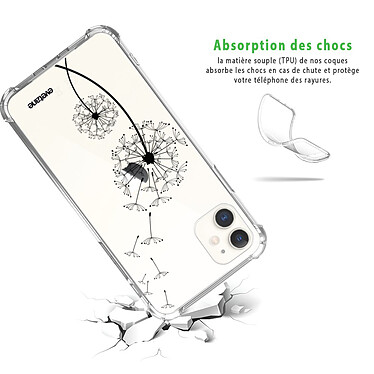 Avis Evetane Coque iPhone 11 anti-choc souple angles renforcés transparente Motif Pissenlit
