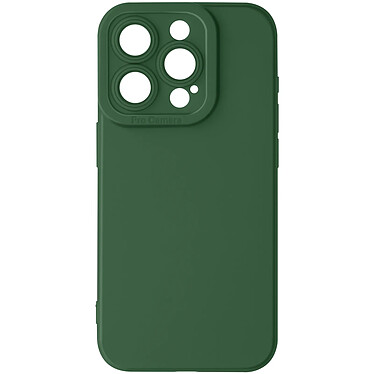 Avizar Coque pour iPhone 15 Pro Silicone Mat Protection Caméra Vert