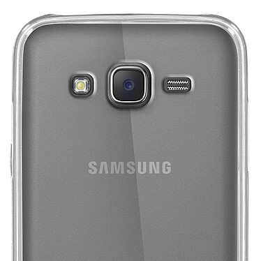 Avizar Coque Silicone Gel + Film Verre Trempé Samsung Galaxy J5 Transparent pas cher