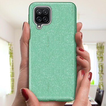 Acheter Avizar Coque pour Samsung Galaxy A12 Paillette Amovible Silicone Semi-rigide vert