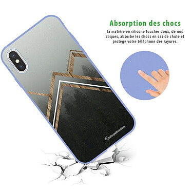 Avis LaCoqueFrançaise Coque iPhone X/Xs Silicone Liquide Douce lilas Trio Forêt