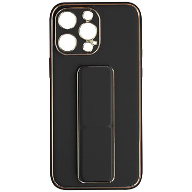 Avizar Coque pour iPhone 14 Pro Max Silicone flashy Béquille pliable Système magnétique  Noir