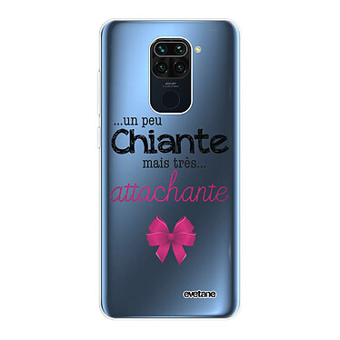 Evetane Coque Xiaomi Redmi Note 9 360 intégrale transparente Motif Un peu chiante tres attachante Tendance