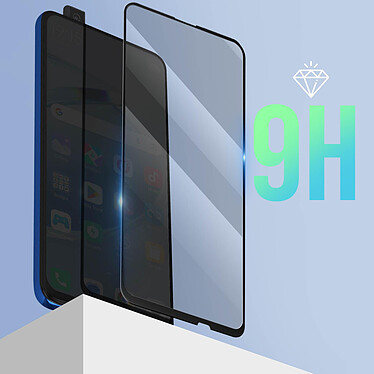 Avis Avizar Verre Trempé pour Huawei P Smart Z et Honor 9X Dureté 9H Bord Biseauté Adhésion Totale  Noir