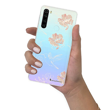 LaCoqueFrançaise Coque Xiaomi Redmi Note 8 T 360 intégrale transparente Motif Fleurs Blanches Tendance pas cher