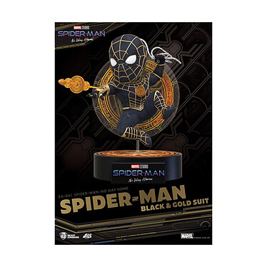 Spider-Man: No Way Home - Figurine Egg Attack Spider-Man Black & Gold Suit 18 cm