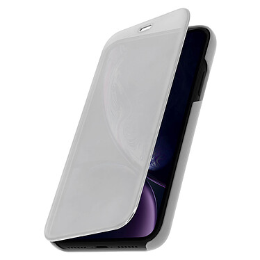 Avis Avizar Housse Apple iPhone XR Etui Folio Miroir Ultra-fine Clapet Translucide - Argent
