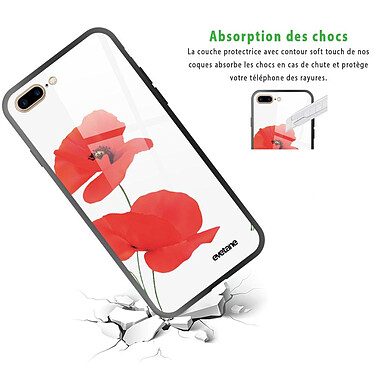 Avis Evetane Coque iPhone 7 Plus/ 8 Plus Coque Soft Touch Glossy Coquelicot Design