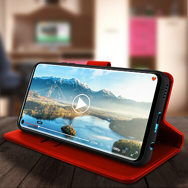 Acheter Avizar Étui pour Huawei P40 Lite 5G Clapet Portefeuille Support Vidéo  Rouge