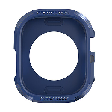 Avizar Coque pour Apple Watch 8 7 45mm et 6 5 4 2 44mm et 3 2 1 45mm Fibre de Carbone  bleu