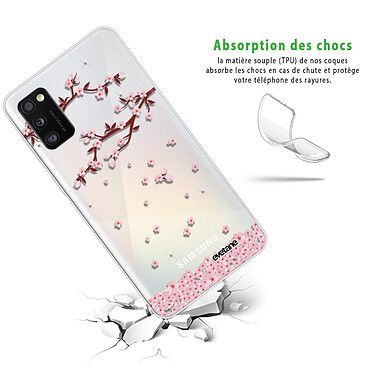 Avis Evetane Coque Samsung Galaxy A41 360 intégrale transparente Motif Chute De Fleurs Tendance