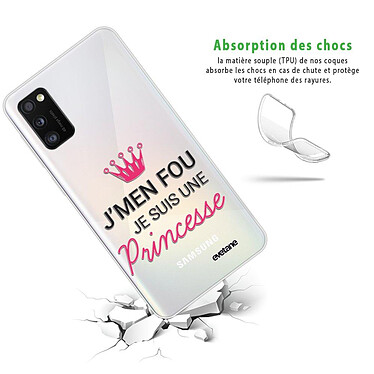 Avis Evetane Coque Samsung Galaxy A41 360 intégrale transparente Motif Je suis une princesse Tendance