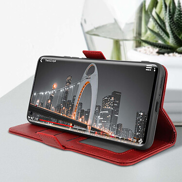 Avis Avizar Étui Xiaomi Mi 11 Ultra 5G Portefeuille Support Vidéo Languette Magnétique Rouge